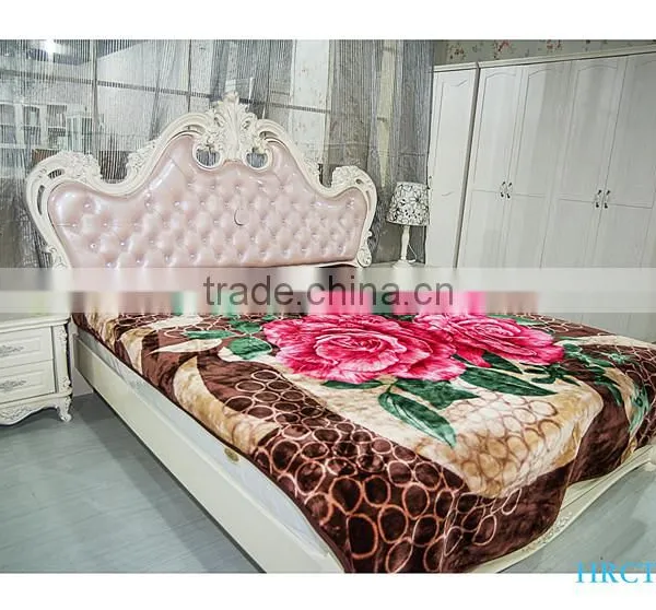 Hot Selling New Design 100 % Polyester Korean Style2Ply Mink Blanket photo-2