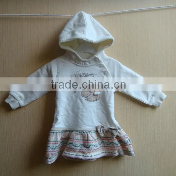 Hot!Pure White Girls Dress for Winter Baby Dress photo-3
