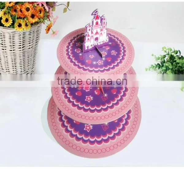 2014 New Style Wedding 3 Tiers Paper Cake Stand