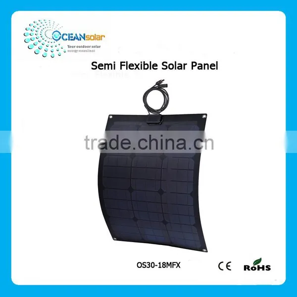 30W Portable Semi Flexible Solar Panel for Camping photo-5