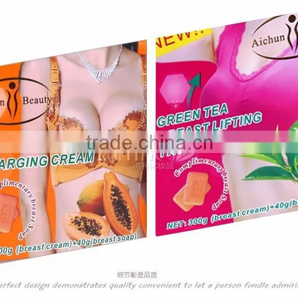 English Packing! AICHUN 3days Papaya / Green Tea Big Breast Cream Breast Tightening Cream Breast Firming Soap photo-5