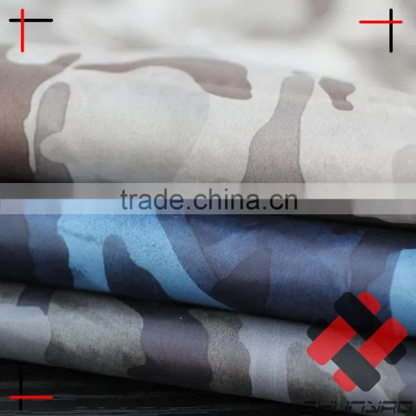 50D 72F Multi Filament Camouflage Fabric 100% 300T Polyester Taffeta Printed for Padded Jacket photo-2