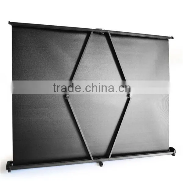 Factory Supply Desktop Screen Matt White Foldable Projection Screen Portable Table Screen photo-3