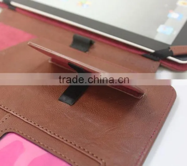 Genuine Leather Business Brief Leather Case 10 Inch Universal Stand Leather Case photo-3