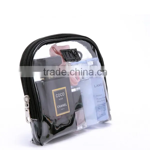Waterproof Printed Small Button Closure Fold up Cute Travel Pvc Cosmetic Bag photo-5