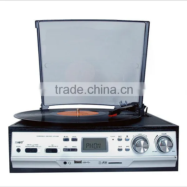 Rain Lane Nostalgic Gramophone 3 Speed Turntable Retro Phonograph Stylus For Vinyl Record Player photo-2