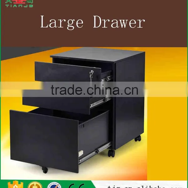 TJG Taiwan Large Storage 3 Drawer Filing Cabinet Movable And Drawer Pulls photo-2