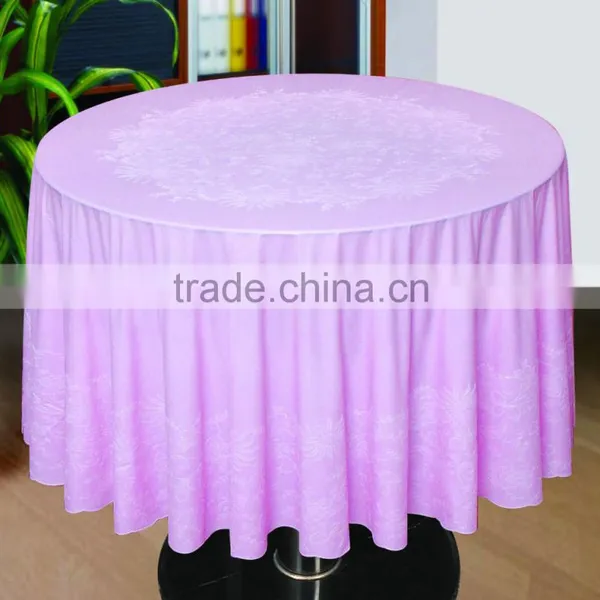LACE PVC TABLECLOTH - ZT-803 RD182CM photo-3