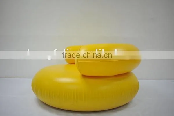 PVC Yellow Leisure Inflatable Sofa Big Air Chair Sofa Furniture photo-2