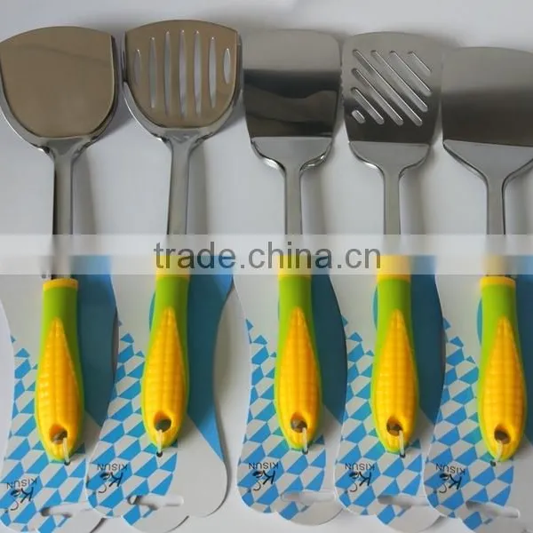 New Corn Handle Series of Kitchen Tool Spatula Type Stainless Steel Turner photo-2
