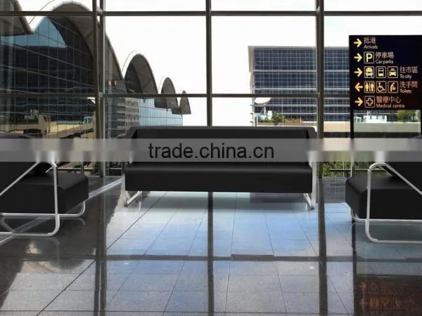 Hot Sale Leather Sofa Set Office Visitor Sofas photo-3
