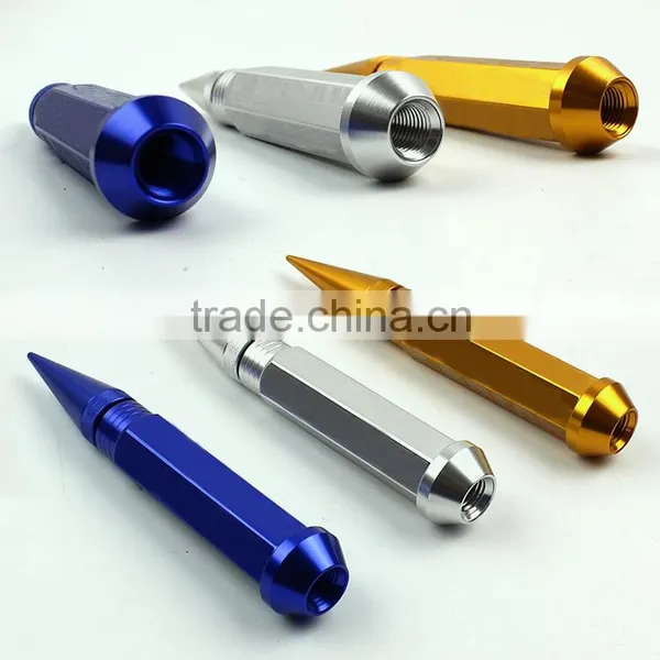 Break Alloy Aluminum 90MM Wheel Lug Nut With Spikes Extended Tuner photo-2