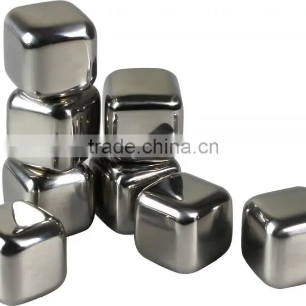 Hot sell Stainless Steel Reusable Ice Cubes with Tongs