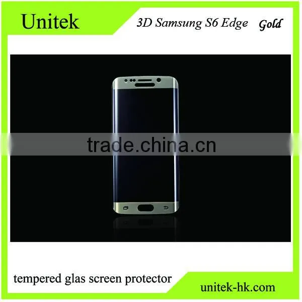 Factory Low Price!Premium Perfect For Samsung s6 Edge Electroplating Multicolored Price Tempered Glass Screen Protector Guard