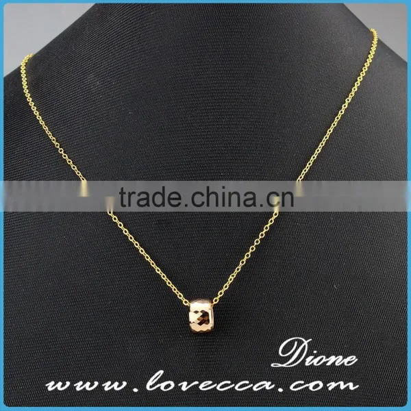 2016 Hot Sale Men and Womem Simple Design Fashion Custom Stainless Steel Necklace Ring Pendant photo-2