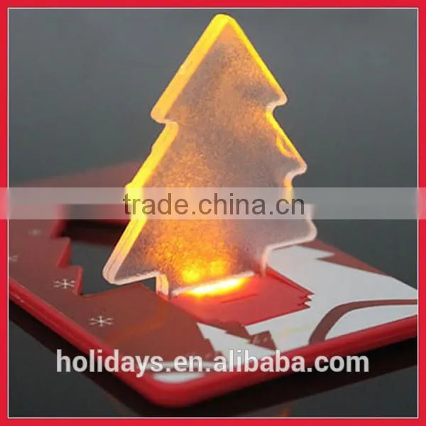 New Arrived Portable Pocket Christmas Tree LED Card Light Lamp photo-6
