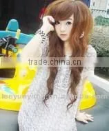 2014 Hot Fashionable Long Shag Curly Wig With Bangs