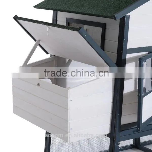 Pawhut 90" x 41" x 59" Dutch Gambrel Style Chicken Coop W/Nesting Box and Outdoor Run photo-6