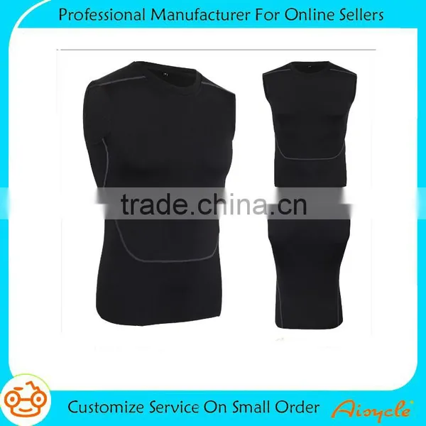 Skin Tight Dri Fit Sport Fashion Running Gym Vest for Men photo-2