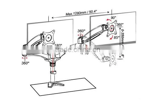 New Aluminum High QualityMonitor Mount Monitor Arm Desk Monitor Arm photo-3