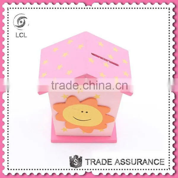 Money Saving Box for Kids, Wooden House Shaped Money Box photo-4