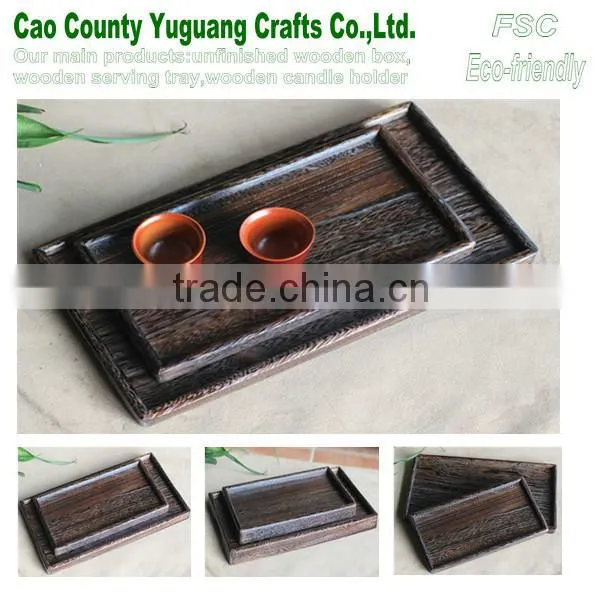 Cheap Wood Serving Tray,antique Tea Tray Table,teaset