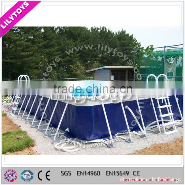 Hot Above Ground Frame Pool/new Design Inflatable Amusement Park/steel Pools photo-2
