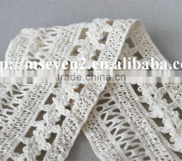 High Quality Design Lace in 7.2cm 100% Cotton Embroidery Running Yardage for Sale photo-4