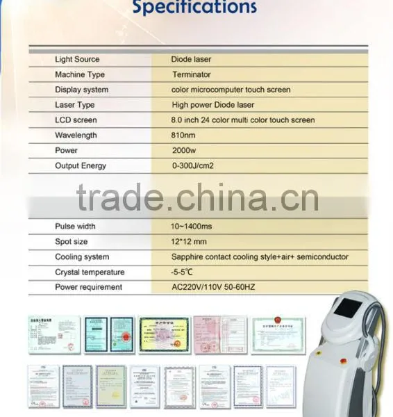 50-60HZ 808nm Diode Laser Unwanted Hair Permanent Hair Removal Machine 3000W photo-5