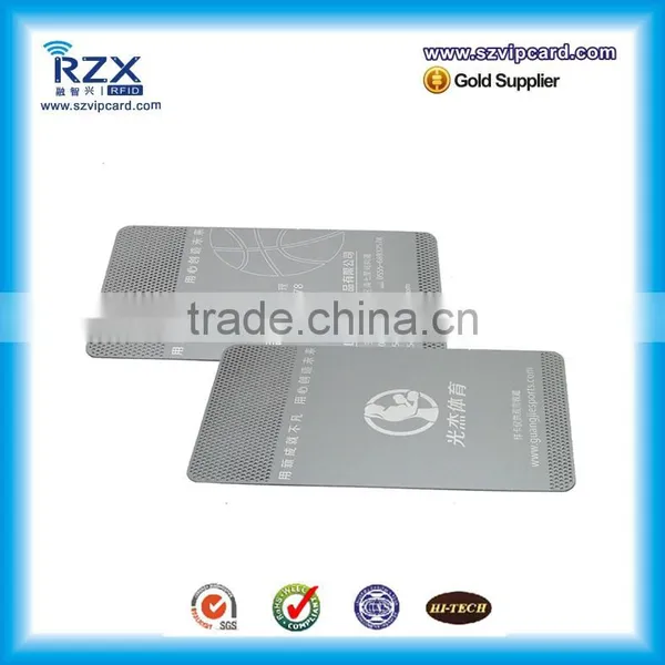 Whosales Silver Color Metal Business Card With Cutting photo-4