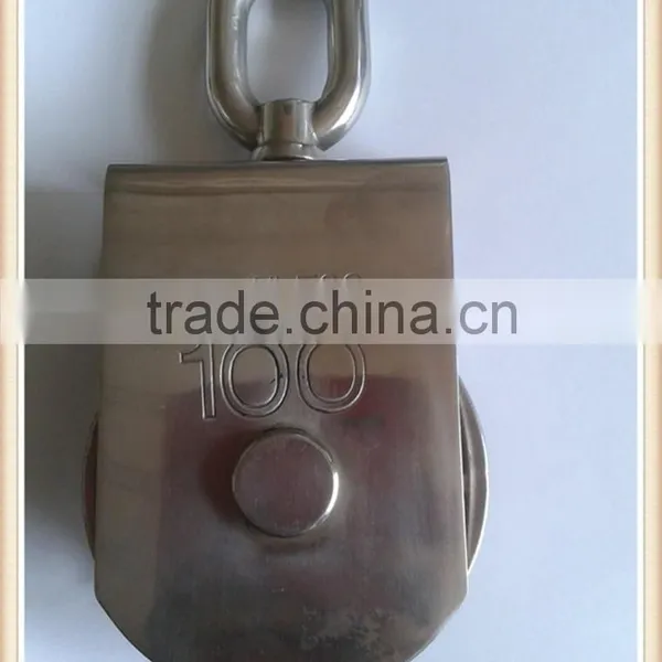 Made in Chinas 5-100mm Nylon Wheel Swivel Stainless Steel Nylon Marine Pulley Blocks photo-5