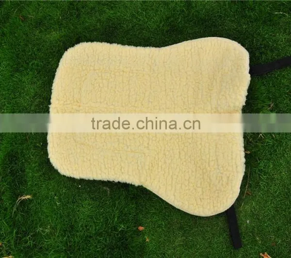 Wool Felt Half White English Horse Products Saddle Pad photo-4