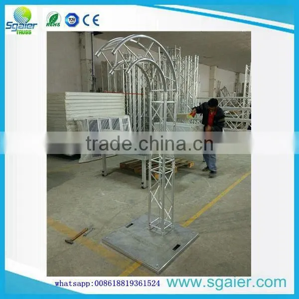 220x220mm Spigot Truss Small Curved TV Stand photo-2