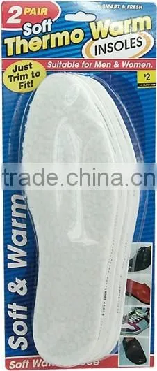 2 Pair Thermo Warm Insole Unisex Trim to Fit