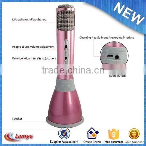 OEM Logo Karaoke Microphone Bluetooth Speaker Player For Phone Accept Paypal Payment photo-5