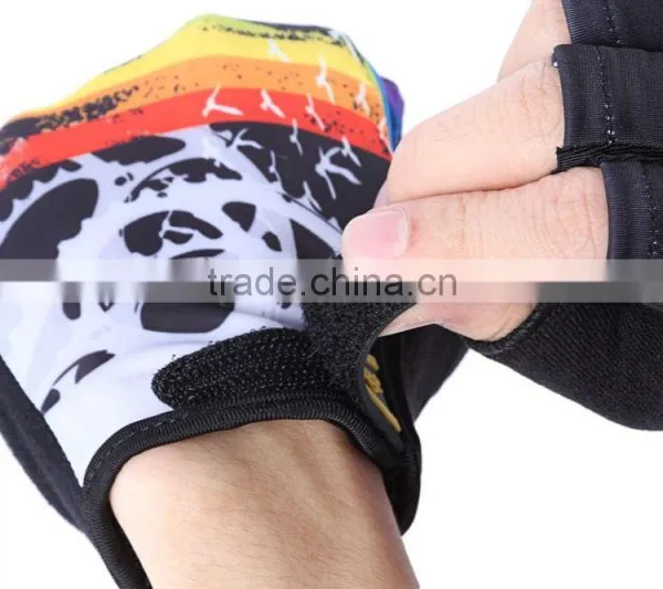Cool Change Shock-absorbing Foam Pad Half Finger Breathable Sports Golves For Cycling Climbing Camping 2 Colors photo-6