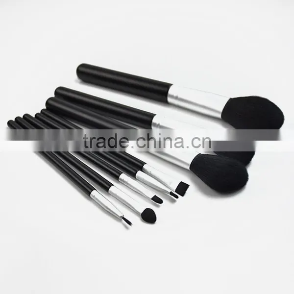 Synthetic Hair Brush Material Black Plastic Handle Material Cosmetic Makeup photo-3