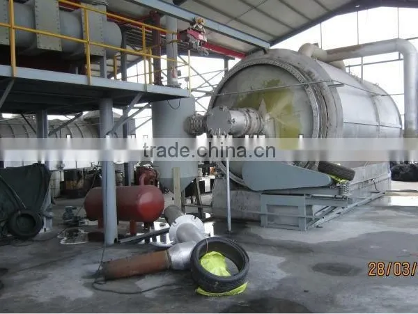 DAYI Latest Technology of 3-Level Dedust System Scrap Plastic To Oil Pyrolysis Machine Refining Plastic To Fuel photo-5