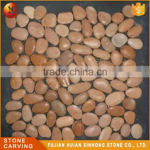 Stone Mesh Decoration Mix Pebble Tile photo-4