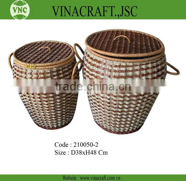 Wicker Baboo Laundry Basket for Clother photo-4