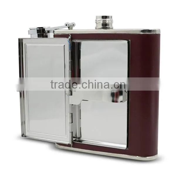 Stainless Steel Wine Bottle , Leather Hip Flasks photo-4