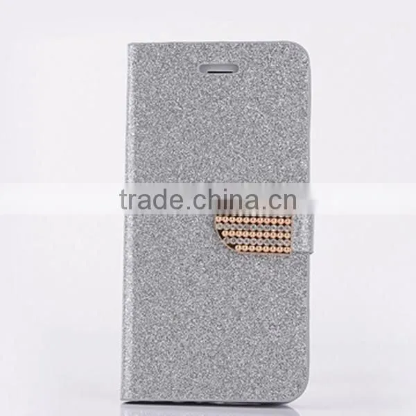 New Arrival Glitter Leather Case, Phone Case With Card Slot for IPhone6 6S photo-3