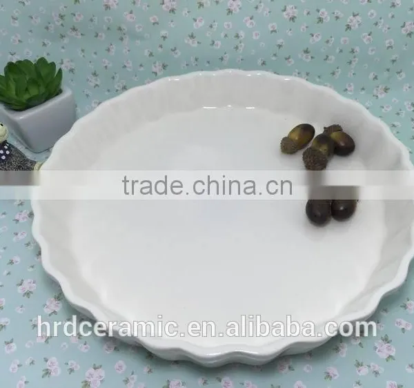 Stocked High Quality Round Beautiful Porcelain Plate Ceramic Soup Dish photo-5