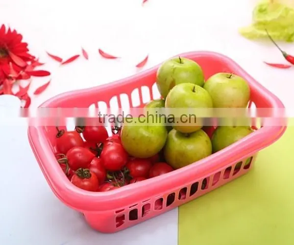 Wholesale MIni Cute Plastic Storage Basket Kitchen Accessories Wash Fruit Vegetable Sieve Storage Basket Dropping Water photo-3