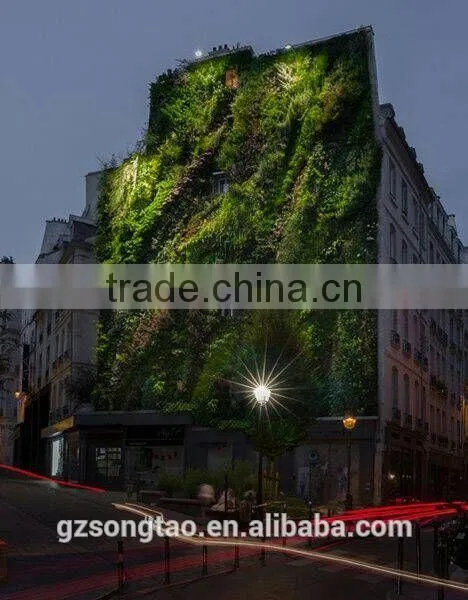 Guangzhou Factory Price Plastic Plant Green Wall for Outdoor Decorating photo-2