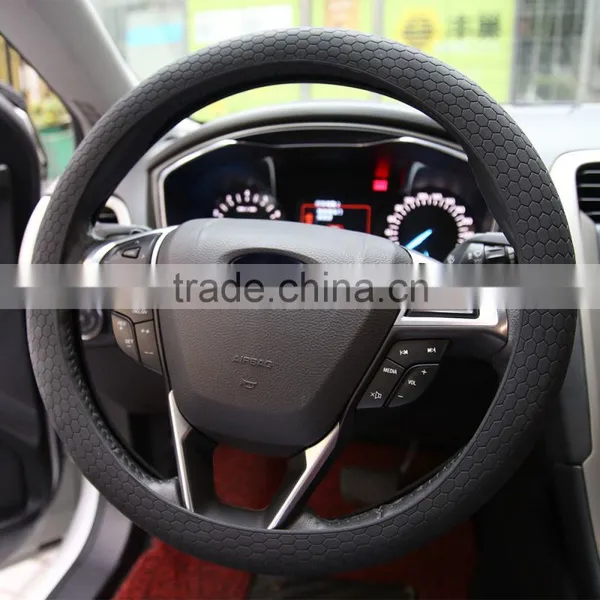 Hot Selling Customized Cheap Soft Non-stick Silicone Steering Wheel Cover for Car photo-4