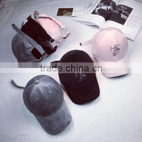 Velvet Fabric Sport Style Baseball Cap And Fashion Hat photo-2
