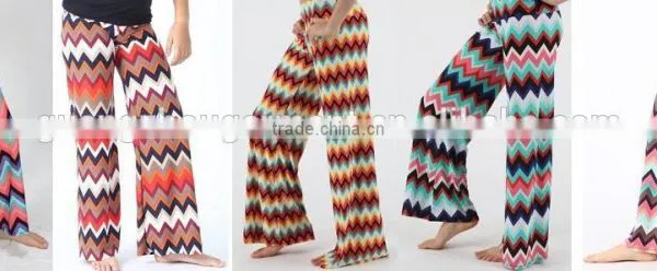 Plus Size Adult/child Wide Legs Yoga Long Pants, Wholesale Kids Palazzo Pants , Unique Print Palazzo Pants photo-4