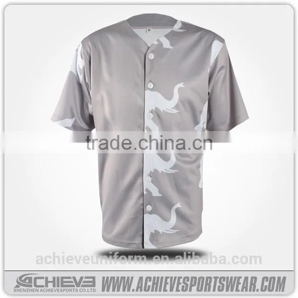 2017 Custom Plain Baseball Jersey Shirts Design Baseball Uniforms photo-3