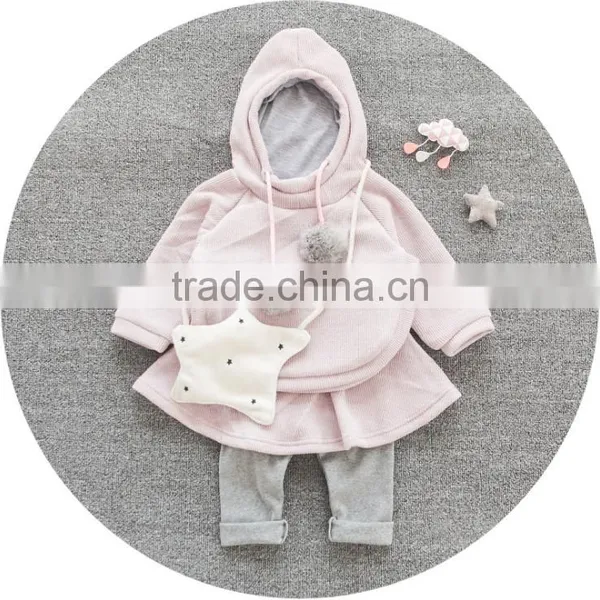Autumn Winter Clothes for Children Hooded Top and Pantskirt 2 Piece Sets photo-3